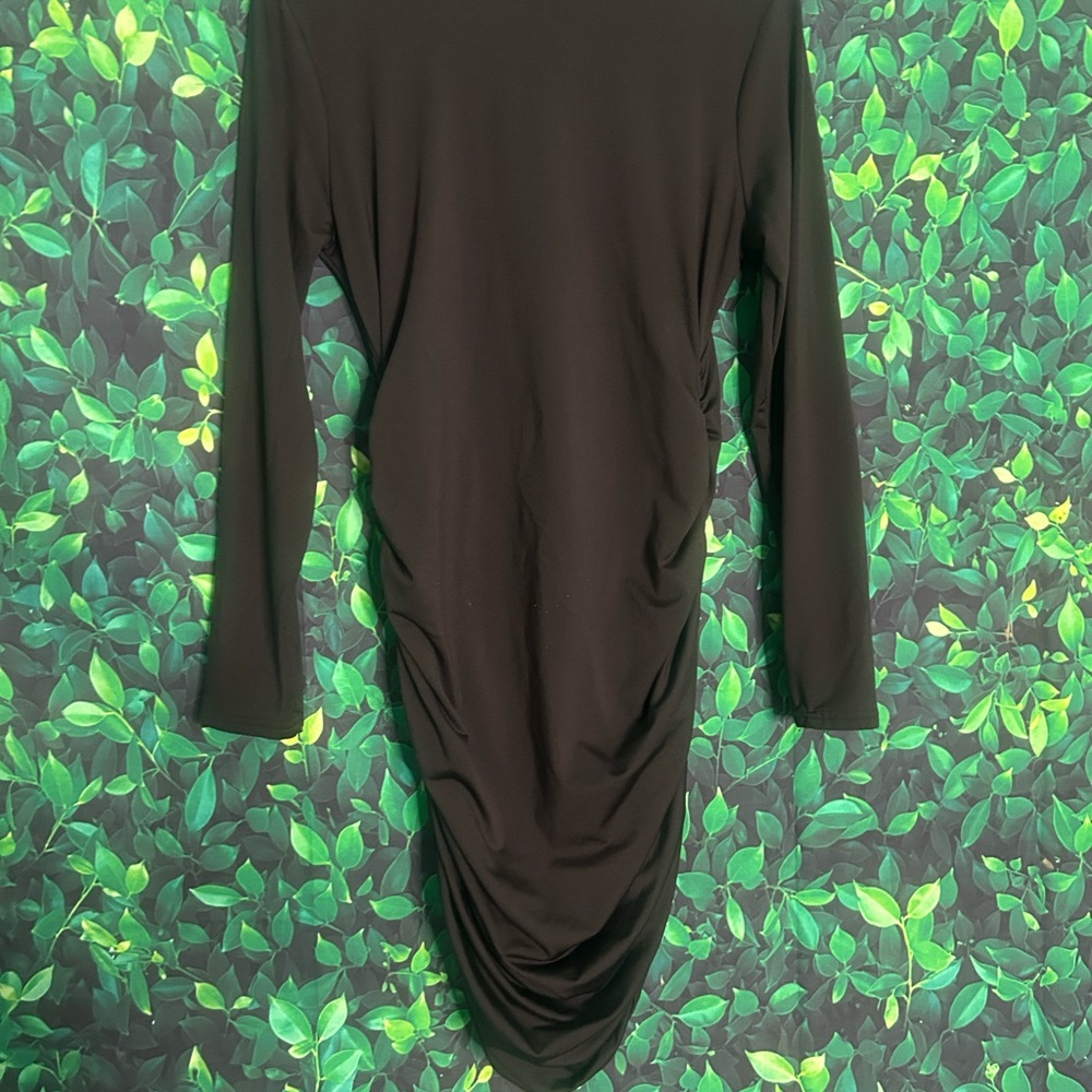 Elegant Black Long Sleeve Dress